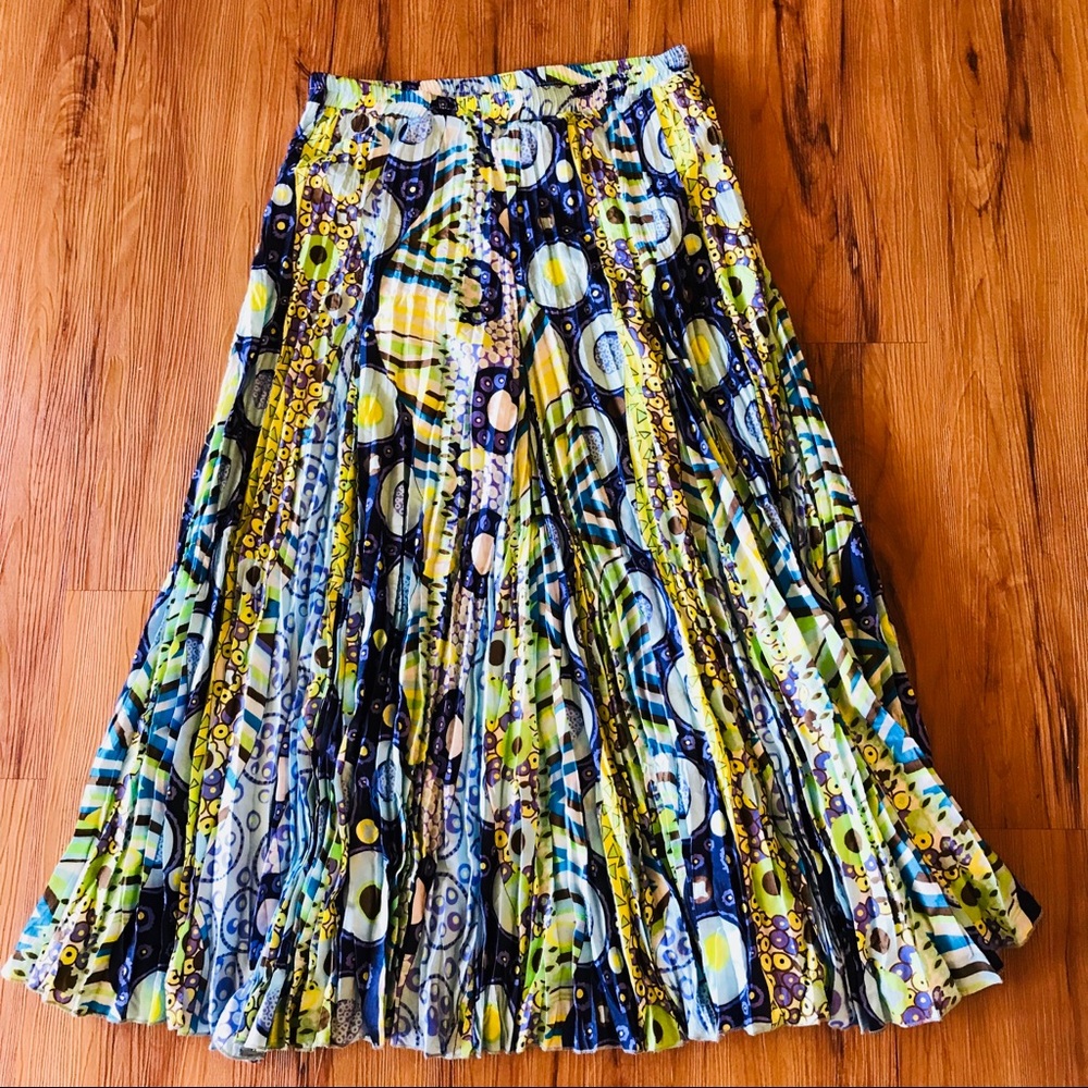Joni B. Multi-Color Print Maxi Skirt